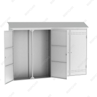 Металлический шкаф для рампы О2 (2х2 баллонов)