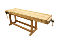 Верстак деревянный ПЕТРОГРАДЪ, серия Premium, 2000* 600мм, с лотком, ПТ- HV516, БТ- HV516