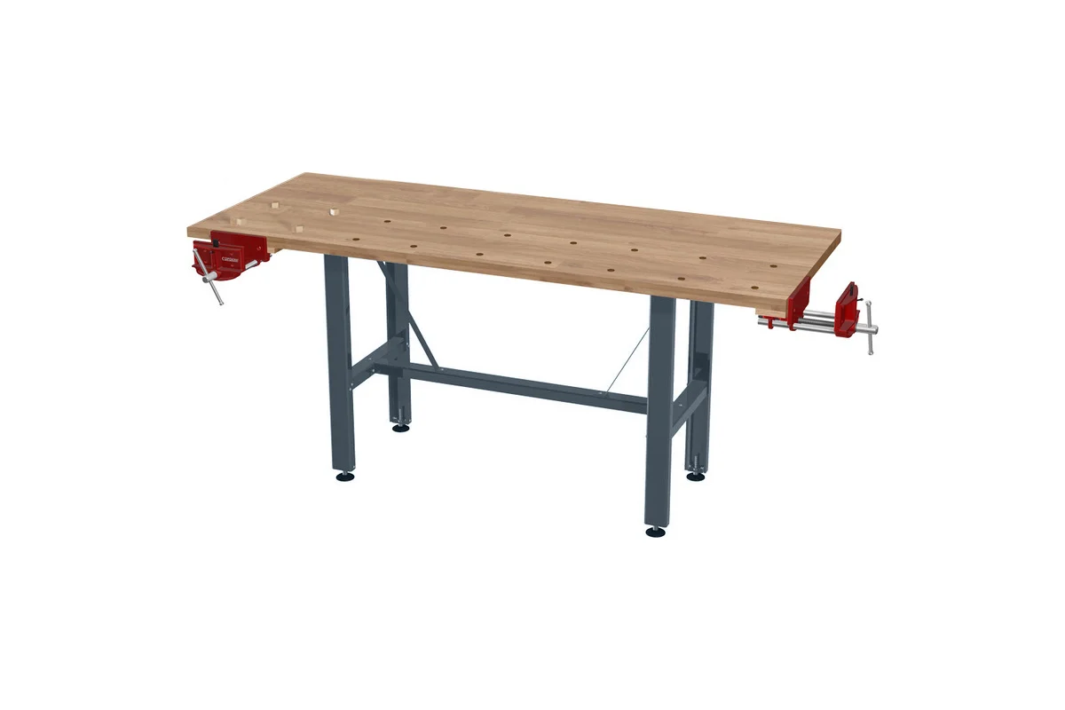 Верстак Сорокин столярный с металлическими тисками 35.309