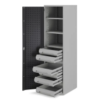 Шкаф металлический однодверный Kobor Expert MC/1-50/60 3S.80B