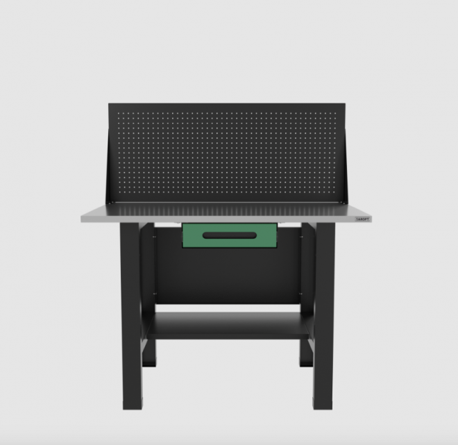 Верстак GAROPT бестумбовый с ящиком и экраном