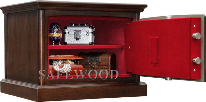 Элитный сейф в дереве для дома и квартиры Safewood 35EL Flock.