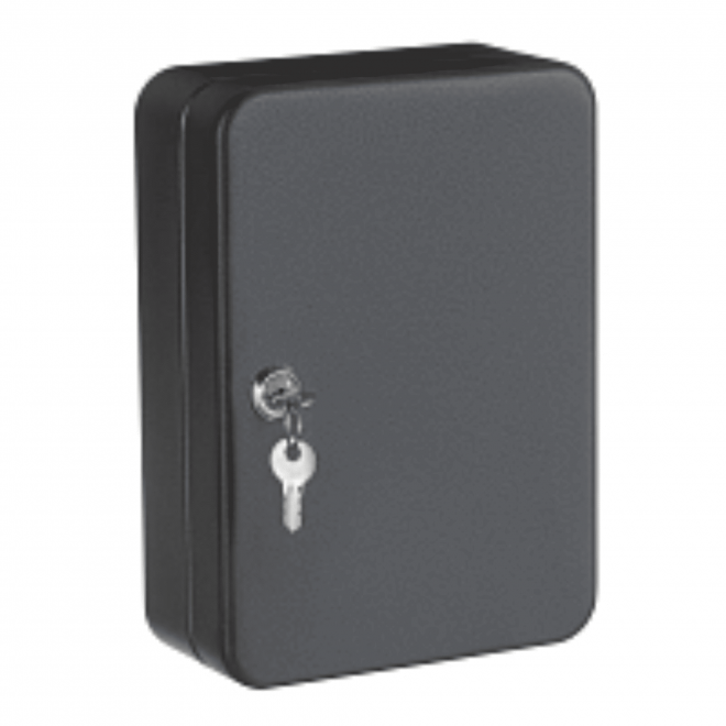 Ключница настенная металлическая с замком SAFEBURG Key-48 Black