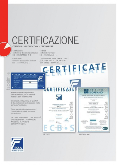 Сейф для хранения оружия Metalk Scrigno 1736540 BTL Key Сейф для хранения оружия Metalk Scrigno 1736540 BTL Key