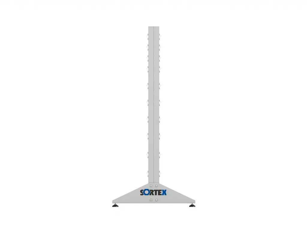 Стеллаж для пластиковых лотков SORTEX двухсторонний 1500x1000x800.05