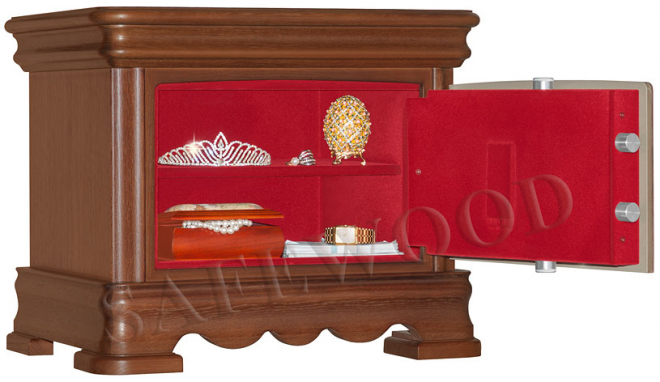 Элитный сейф в дереве для дома и квартиры Safewood 35EL Flock.