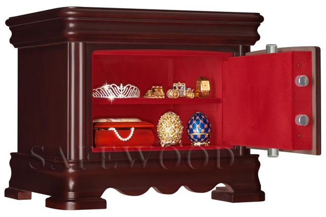 Элитный сейф в дереве для дома и квартиры Safewood 35EL Flock.