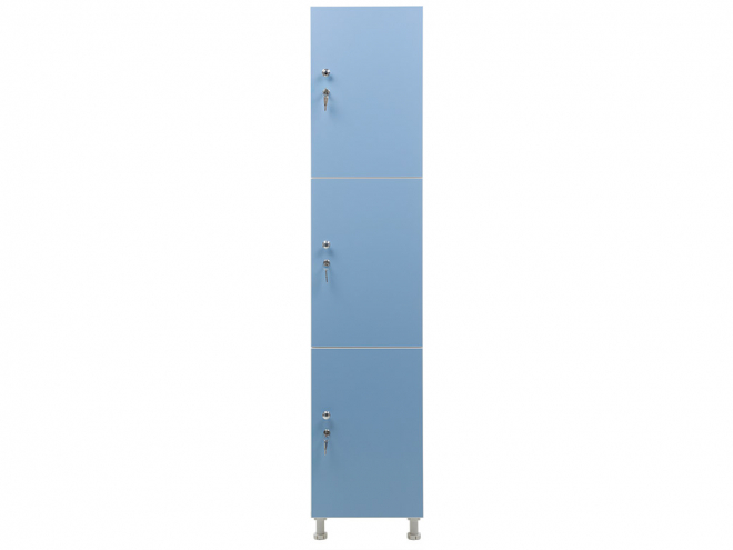 Шкаф для раздевалок WL 13-40 голубой/белый