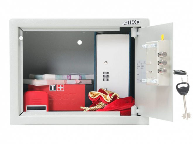 Маленький мебельный сейф AIKO T 23