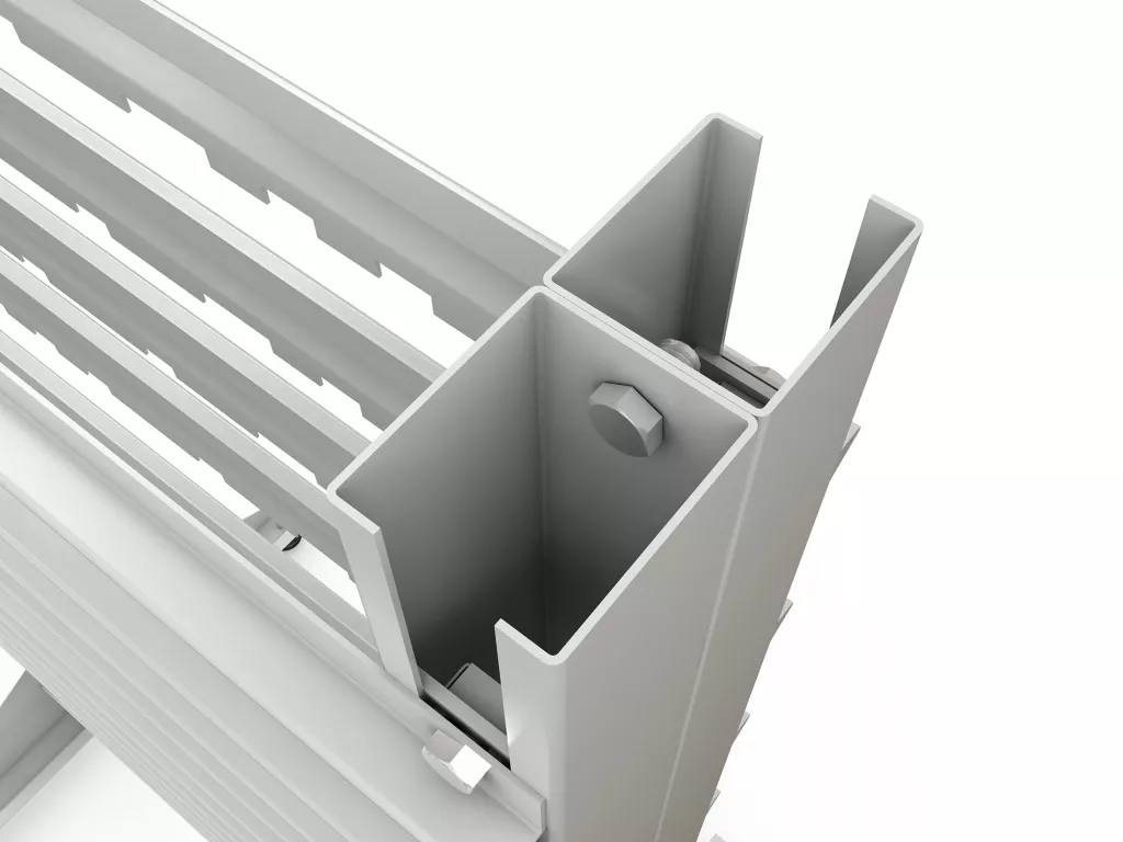 Стеллаж для пластиковых лотков SORTEX двухсторонний 1500x1000x800.03