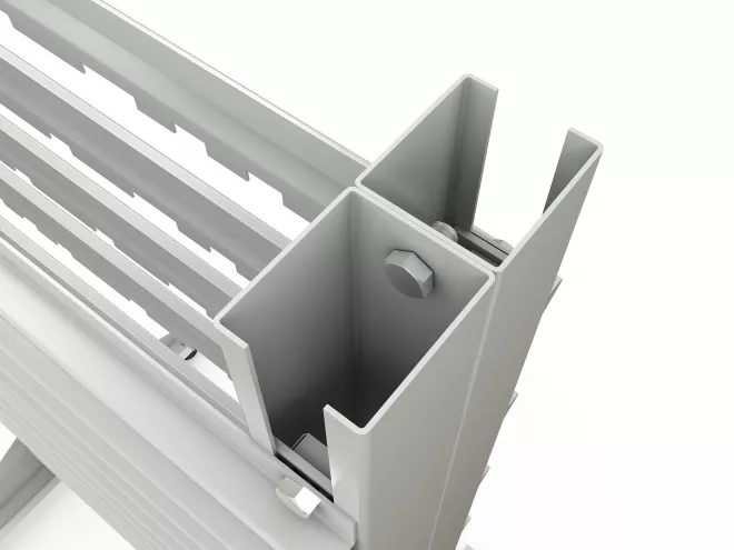 Стеллаж для пластиковых лотков SORTEX двухсторонний 1500x1000x800.03