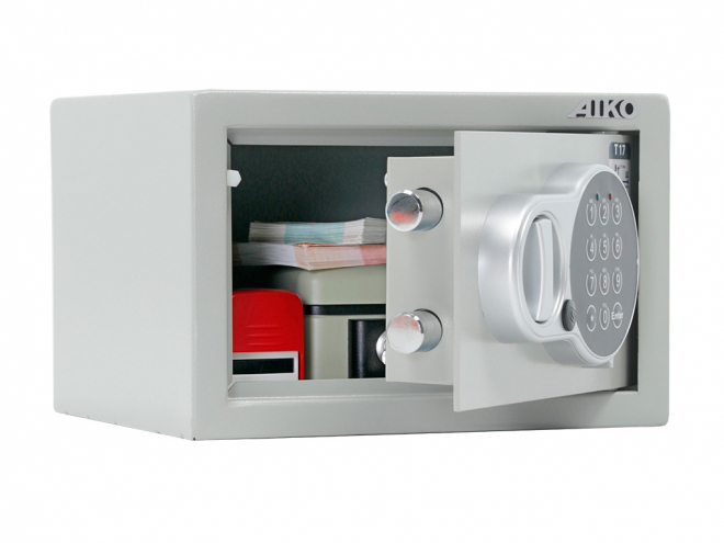 Маленький мебельный сейф AIKO T 17 EL