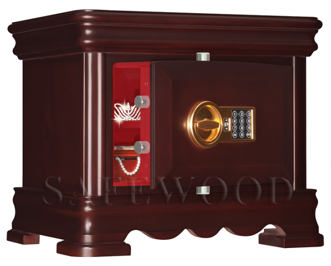 Элитный сейф в дереве для дома и квартиры Safewood 35EL Flock.
