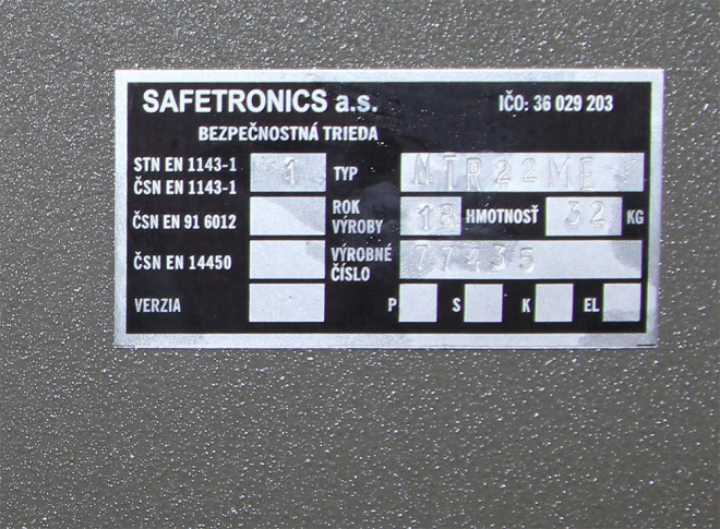 Взломостойкий сейф NTR-22EMs